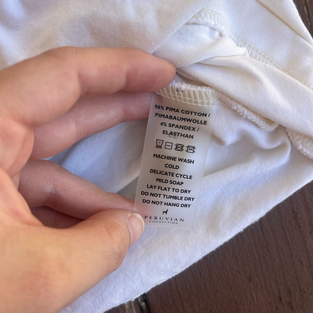Peruvian Connection Rouched White Blouse - Picture 7 of 7